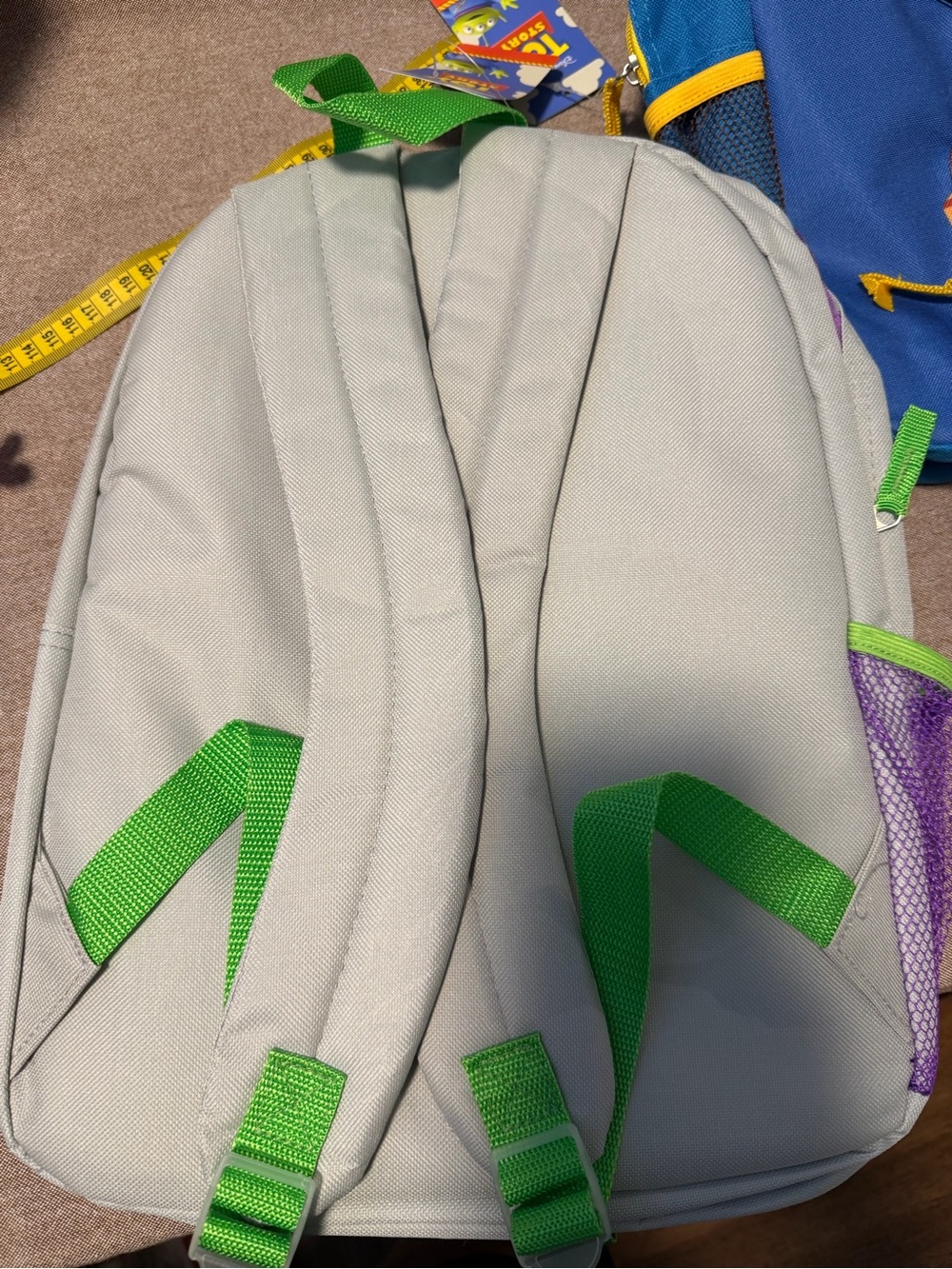 Disney Buzz Lightyear Backpack in Purple, Green & Light Blue - Picture 2 of 3